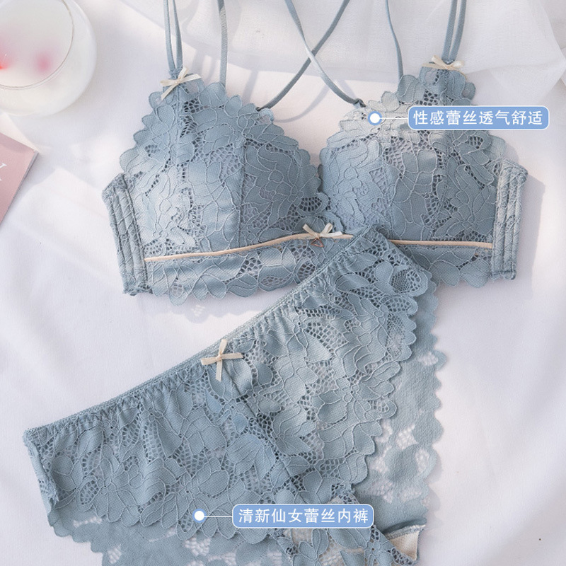 Bộ đồ lót không gọng phối ren xinh xắn đáng yêu dành cho nữ | BigBuy360 - bigbuy360.vn