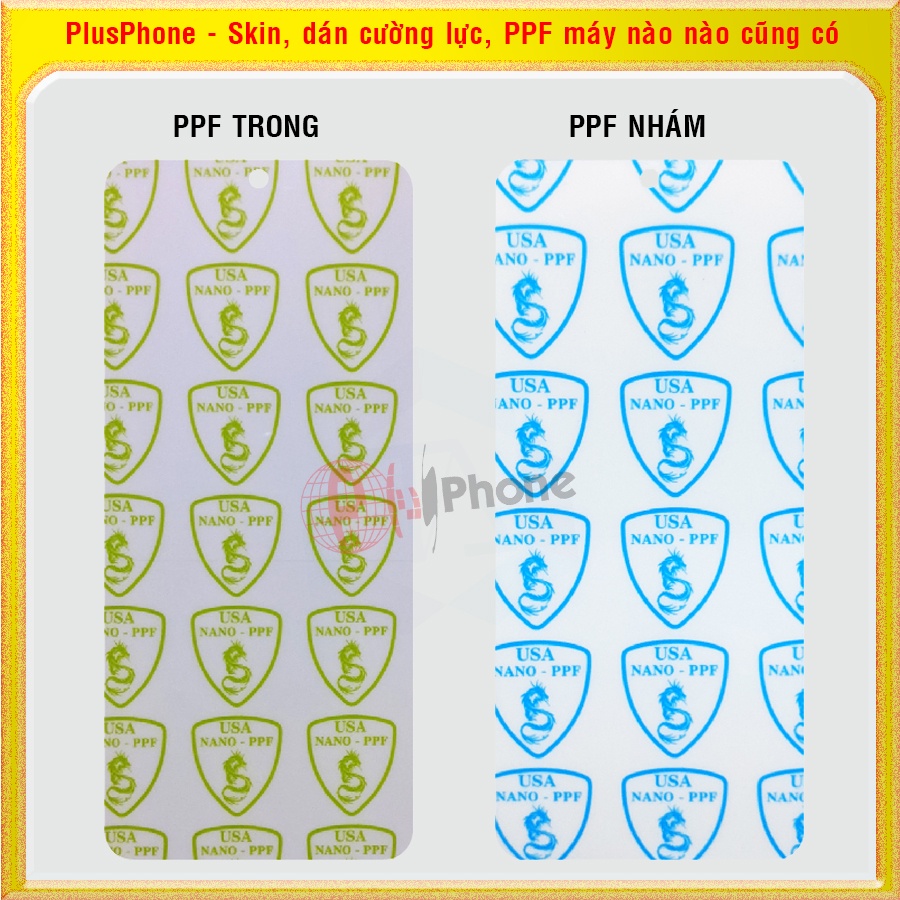 Dán dẻo PPF loại trong và nhám cho mặt trước, sau Sharp Aquos Zero 2