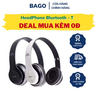 Tai nghe chụp tai headphone bluetooth p47 chống tiếng ồn, chất lượng âm thanh tuyệt hảo sống động sp8