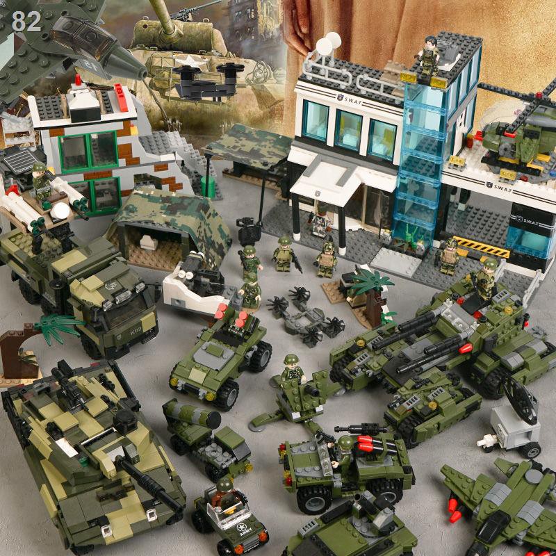 QTương thích với Lego Ninja Phantom Building Blocks Boys City Lắp ráp quân sự Lego trẻ em Phù hợp với Xe tăng đồ chơi