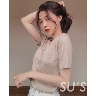 Áo len mongtoghi cộc tay cúc dọc