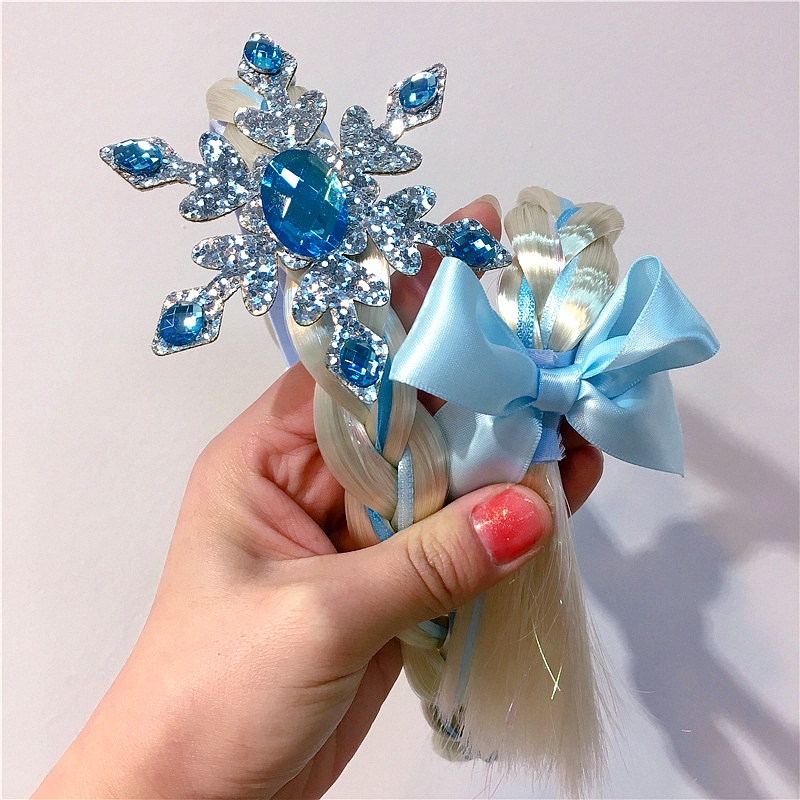 Phụ Kiện Tóc Giả Hóa Trang Công Chúa Hoạt Hình Frozen