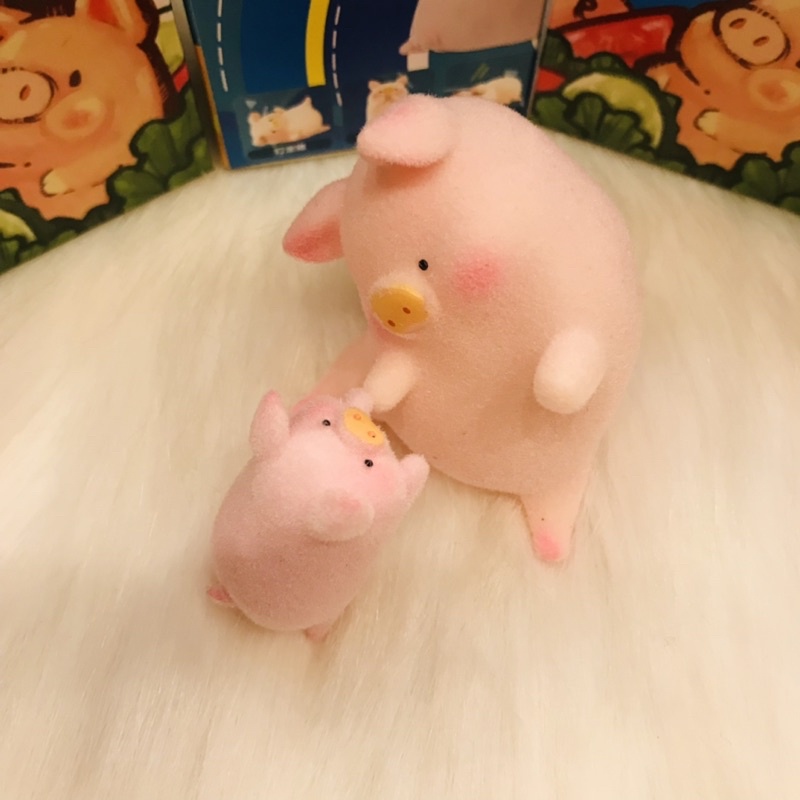 Bộ 2 mô hình Heo lớn &amp; heo nhỏ Lu Lu