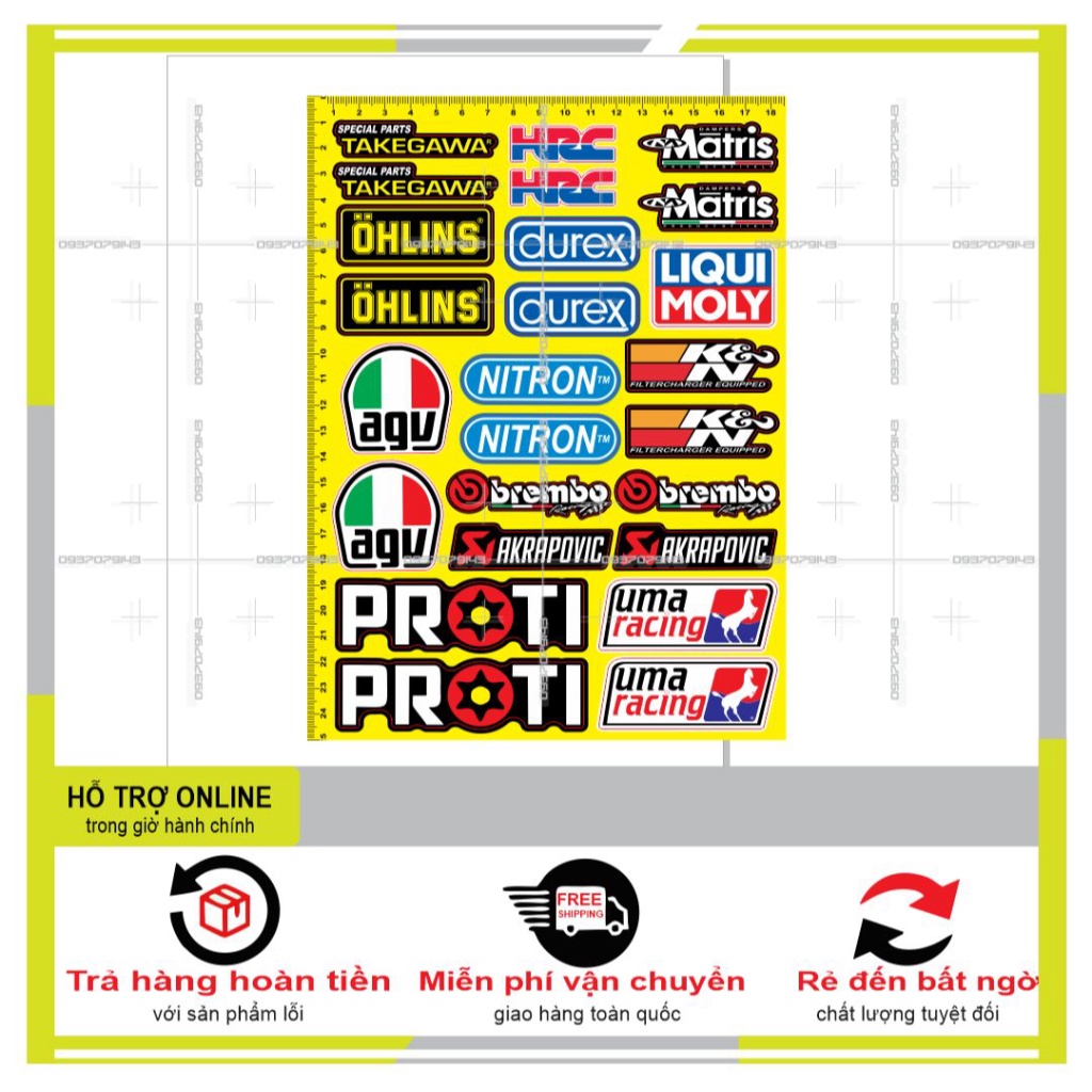 LOGO STICKER DÁN XE MÁY L 16 - SHINDECAL2