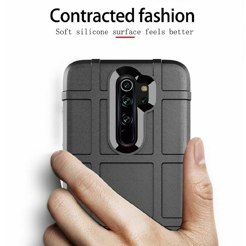 Xiaomi Redmi Note 8 Pro Strong Shockproof Rugged Shield Soft TPU Case Cover