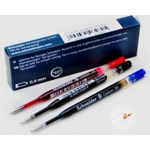 Ruột bút bi Xiaomi Mi Pen 2/Paker xanh/ đen / đỏ Schneider – GELION 39 ngòi thay thế Parker –