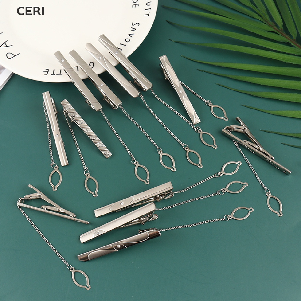 Kẹp cà vạt bằng thép không gỉ màu bạc mới cho nam