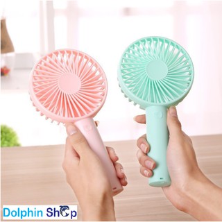 Quạt mini cầm tay pin sạc có đế để bàn