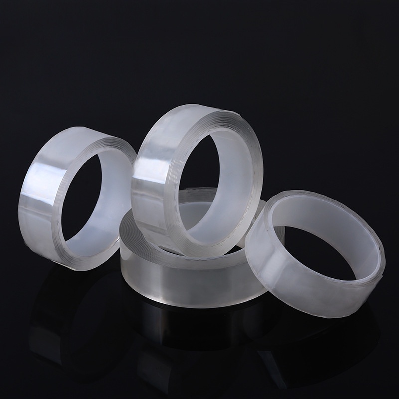CUỘN KEO 2 MẶT SILICON SIÊU DÍNH TRONG SUỐT  BIBI 31