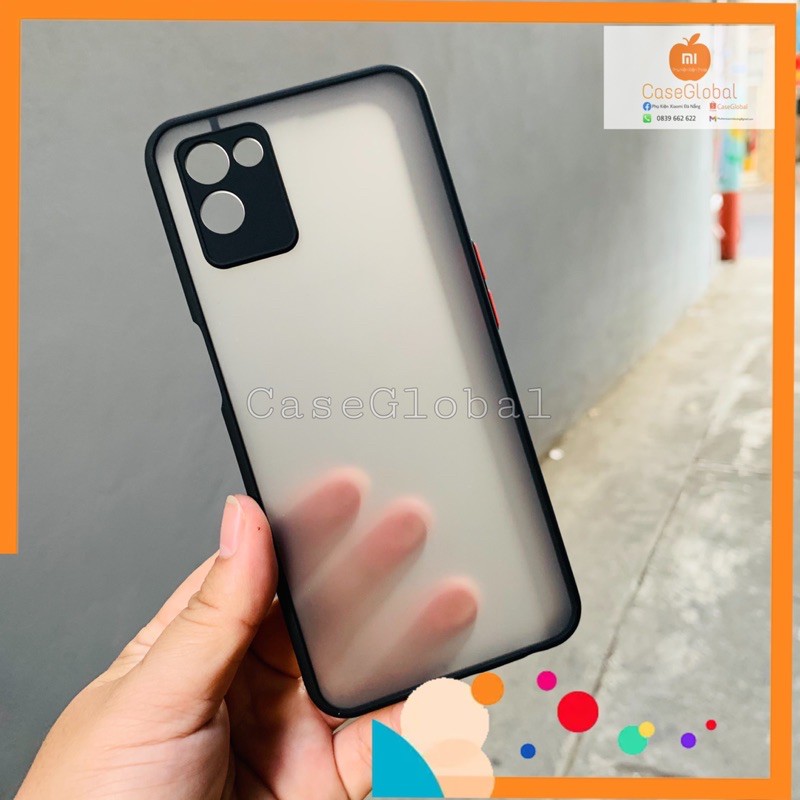 Oppo Realme V11 5G - Ốp lưng chống sốc bảo vệ Camera viền màu su non mặt lưng nhám. Dành cho RealmeV11