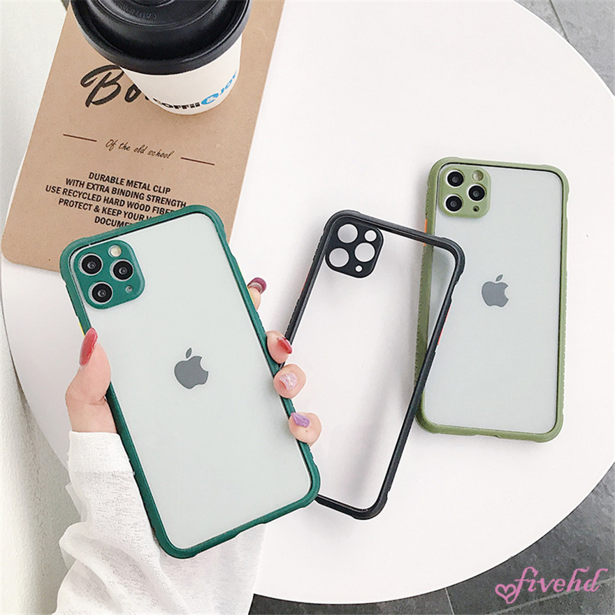 🌈Ready Stock🎁 Ốp điện thoại Acrylic mềm trong suốt màu tương phản cho Samsung A21s A71 A51 A41 A31 A11 A50s A30s A20s A10s A50 A10