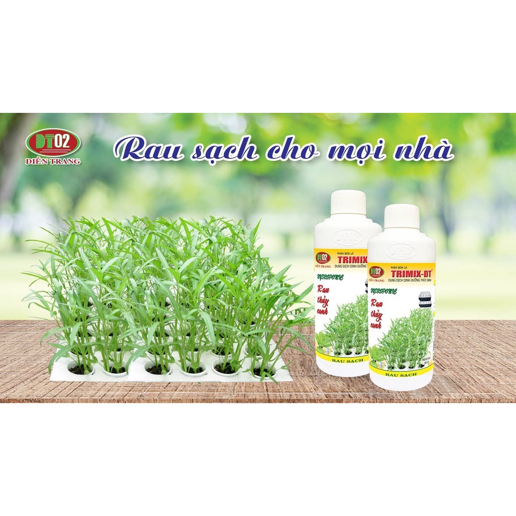Dung dịch thủy canh rau Điền Trang TRIMIX-DT (500ml) trồng rau sạch tốt cho sức khỏe