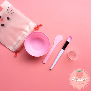 Bộ trộn mặt nạ 4 món kèm túi xinh - Bộ Chén Trộn Mặt Nạ 🍑 Peach.Beauty 🍑