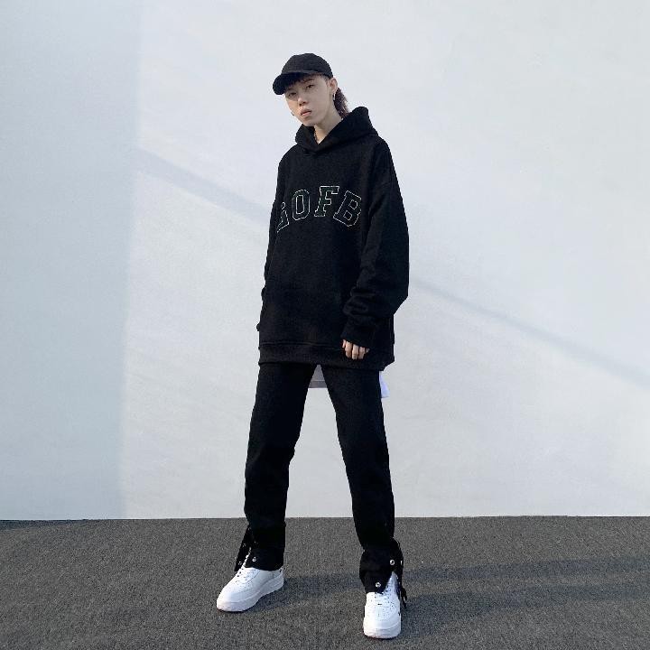 Quần Jean Đen Phối Hàng Nút Phong Cách Đường Phố Cá Tính | BigBuy360 - bigbuy360.vn