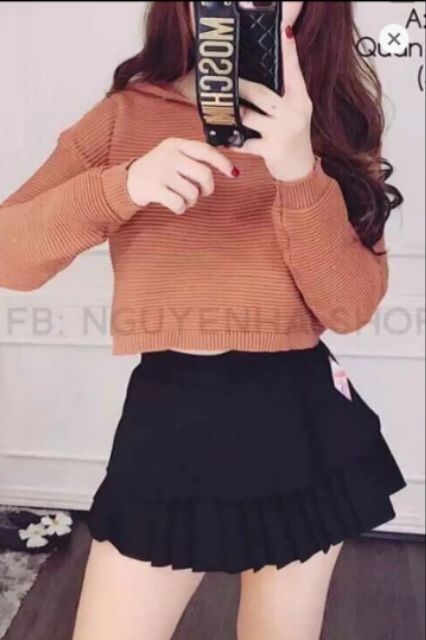 Chân váy xòe xếp ly hai tầng dễ thương( kèm video) | BigBuy360 - bigbuy360.vn