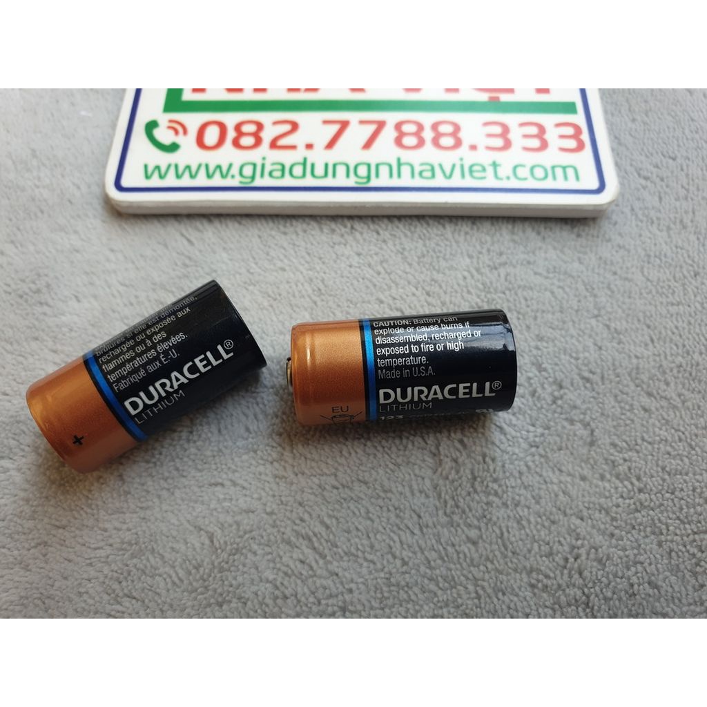 Pin Duracell Ultra Lithium 3V CR17345 CR123A 1550mAh