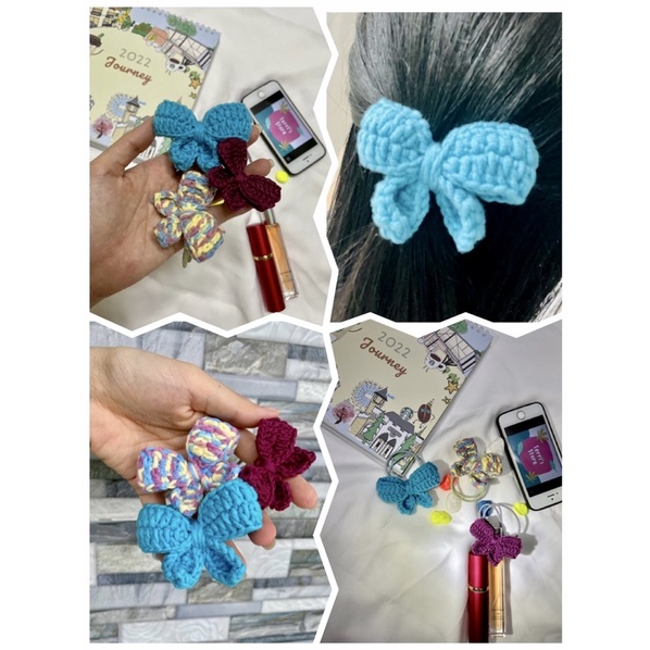 Scrunchies - Dây cột tóc đẹp Handmade nhiều mẫu làm bằng len - sợi