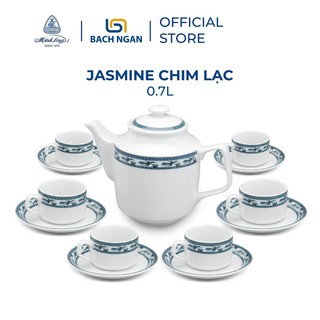 Bộ Ấm Trà  0.7 L Jasmine - Chim Lạc - Gốm sứ cao cấp Minh Long I