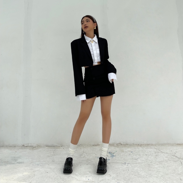 Set Vest Croptop + Chân váy ngắn - Uri Set Vest - DEPASS