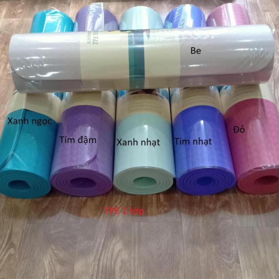 Thảm Tập YoGa -Thảm Tâp GYM 6mm Chống trượt tập thể dục tpe 2 lớp không mùi mẫu mới 2021.