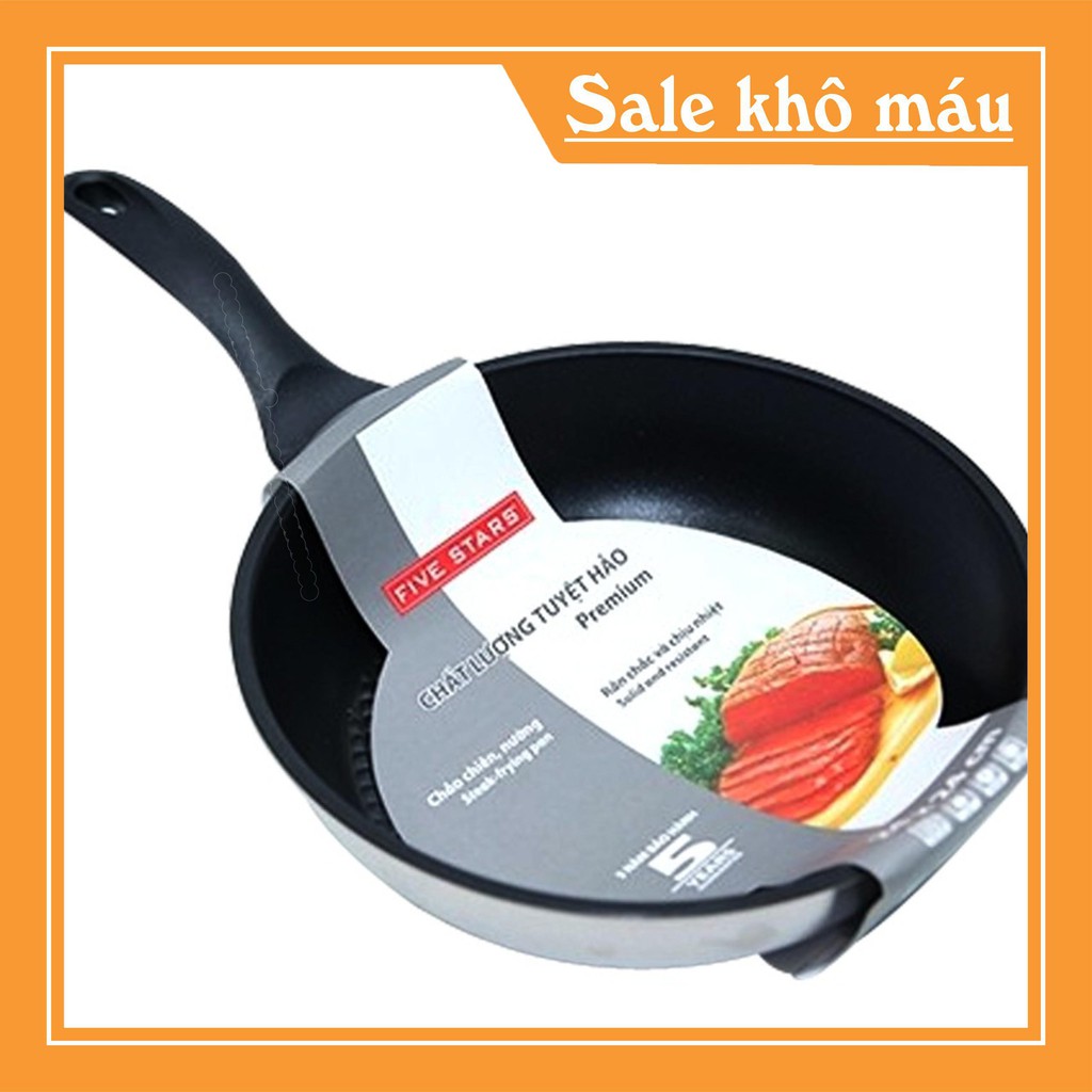 { Xả Kho Cắt Lỗ } Chảo CD inox 3 đáy Five Star 24cm dùng bếp từ