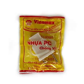 Phích cắm trắng VINAMAX - Φ4, phích cắm chui tròn màu trắng, phích cắm điện tròn Φ4