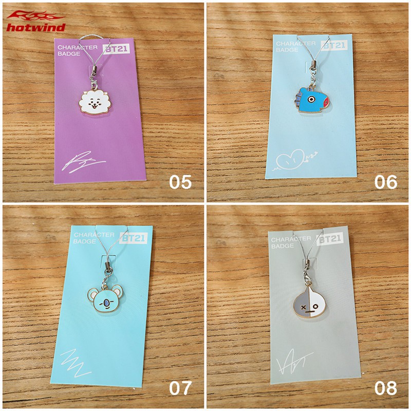 Móc khóa dạng móc khóa in hình hoạt hình cho fan hâm mộ nhóm nhạc BTS