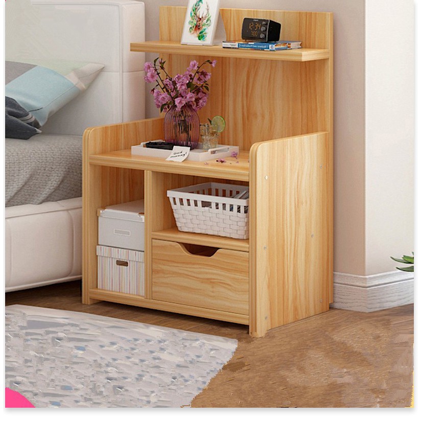 (TỦ - KỆ) GỖ ĐẦU GIƯỜNG CÓ NGĂN KÉO DỄ LẮP GHÉP ( TỔNG KHO GIA DỤNG GIÁ RẺ ) | BigBuy360 - bigbuy360.vn