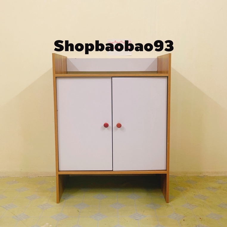 Tủ Để Giày Dép 2 Cánh Trắng 4 Ngăn Tủ Gỗ Đựng Giày Chất Liệu MDF Chống Nước - TG11