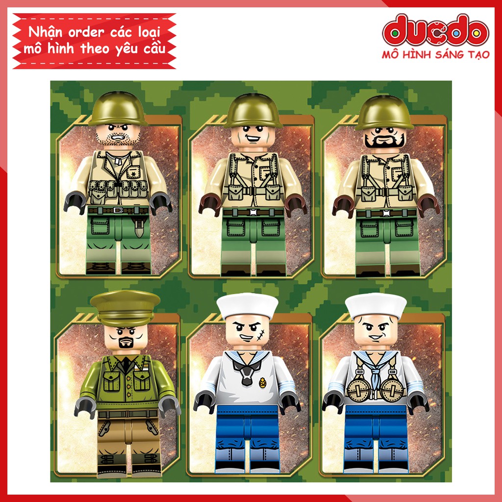 Sembo 101362 Lắp ghép Tàu đổ bộ LCM3 - Đồ chơi Xếp hình Mô hình lính ww2 Mini Minifigures