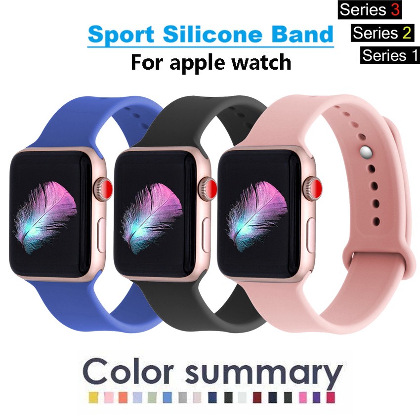 Sale 70% Dây đeo silicone thay thế cho Apple Watch , Giá gốc 57,000 đ - 15A74