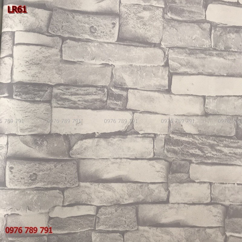 10m Giấy Dán Tường 3d Giả Gạch Cho Phòng Khách, Lụa Không Keo Đẹp