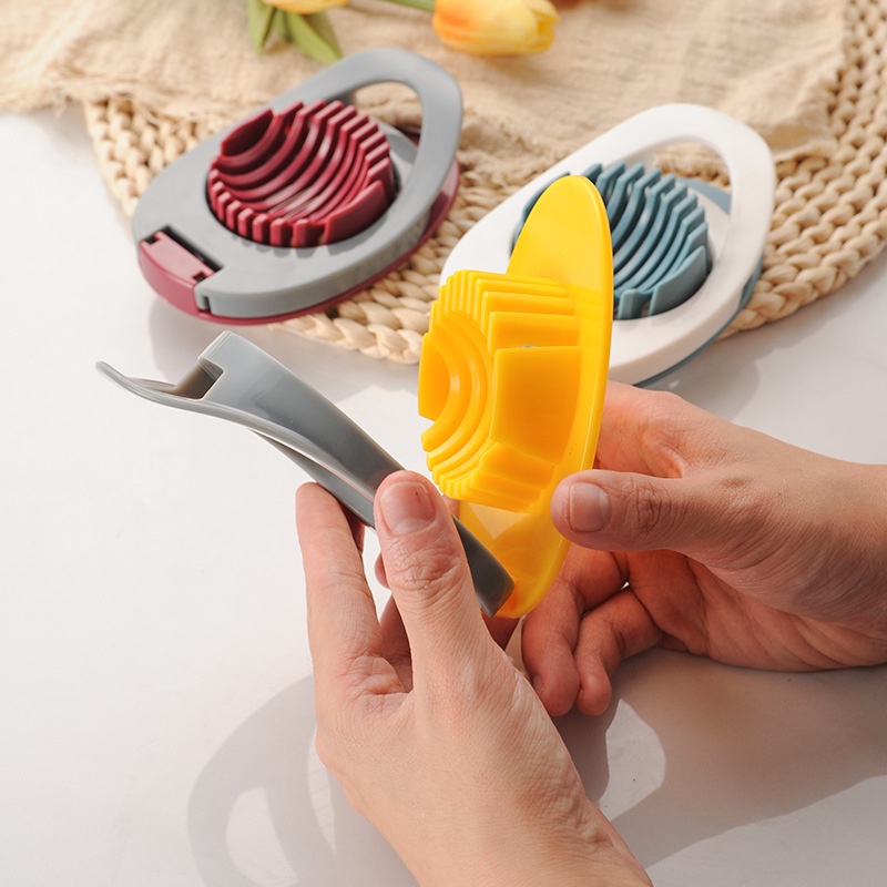 Dụng Cụ Cắt Trứng Đa Năng Bằng Nhựa Màu Sắc Ngẫu Nhiên