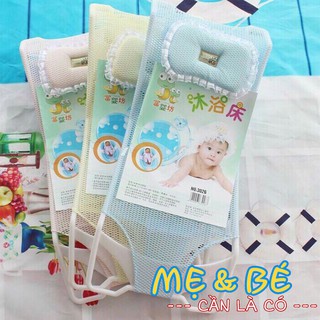 [NHỰA DẦY] GHẾ TẮM CHO BÉ SƠ SINH KÈM GỐI HÀNG LOẠI 1