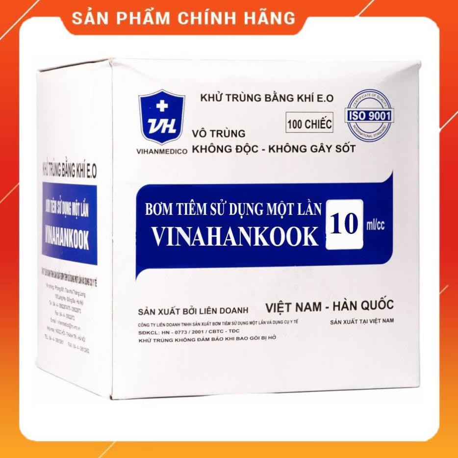 Bơm Tiêm Vinahankook 10cc/ ml (hộp /100 c)