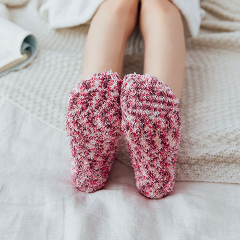 Youyo Vớ Nhung San Hô Lông Xù In Hình Động Vật Gấu Trúc Heo Hoạt Hình Nhiều Màu Sắc Ấm Áp Mùa Đông