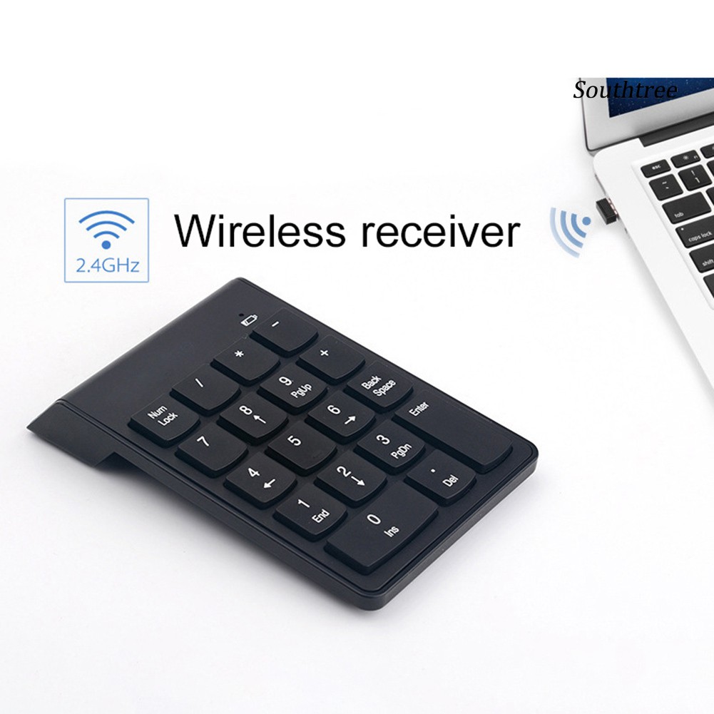 Bàn phím số không dây 18 phím trọng lượng 2.8g chất lượng cao cho máy tính