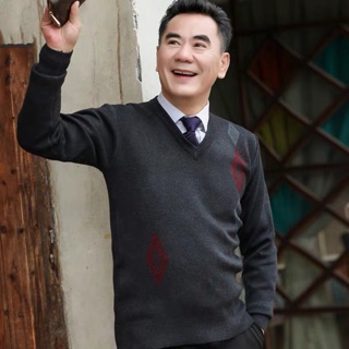 ÁO LEN CỔ TIM TRUNG NIÊN