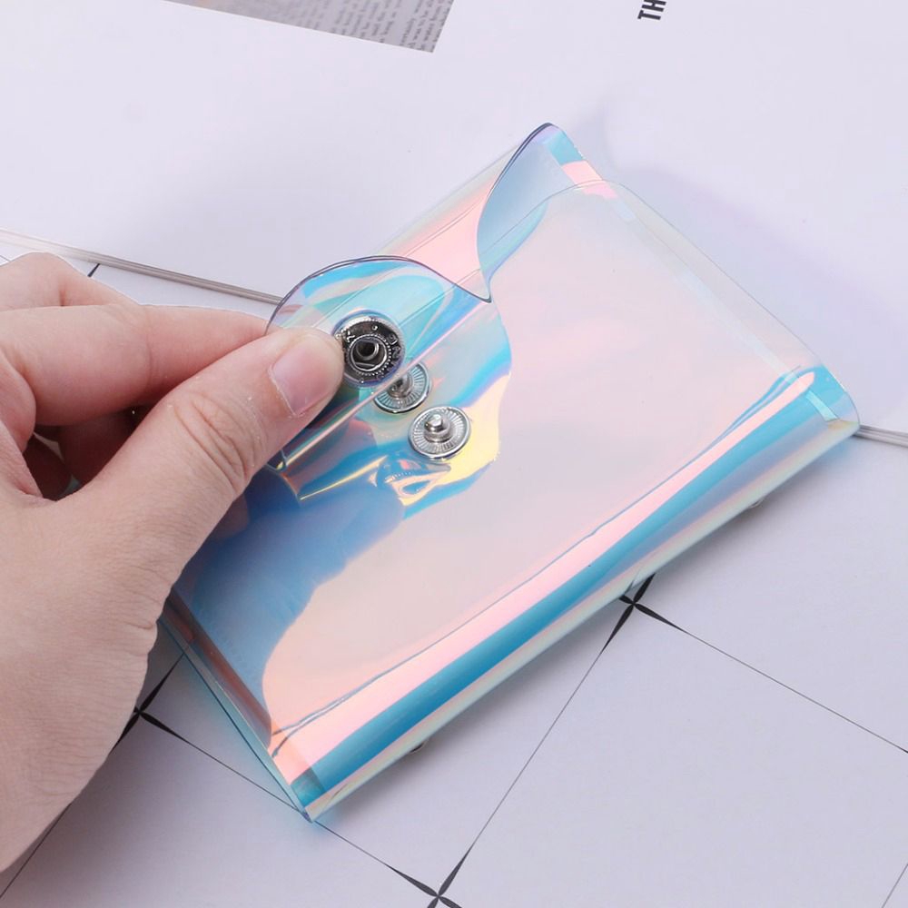 [COD] Laser Colorful Wallet Business Credit Card Card Holder