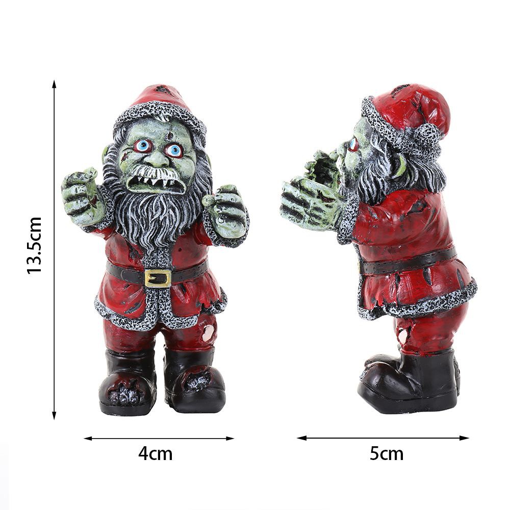 BEAUTY Resin Undead Horror Nightmare Figurine Patio Sculpture Christmas Zombie Resin Statue Garden Yard For Outdoor Decor Lawn Halloween Ornaments