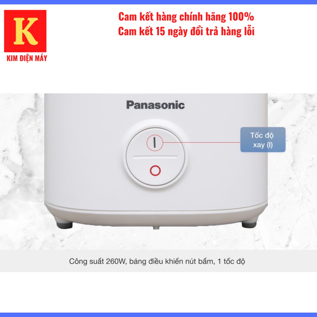 Máy xay sinh tố Panasonic MX-M100WRA 260W tiết kiệm điện- cao cấp bảo hành 12 tháng toàn quốc