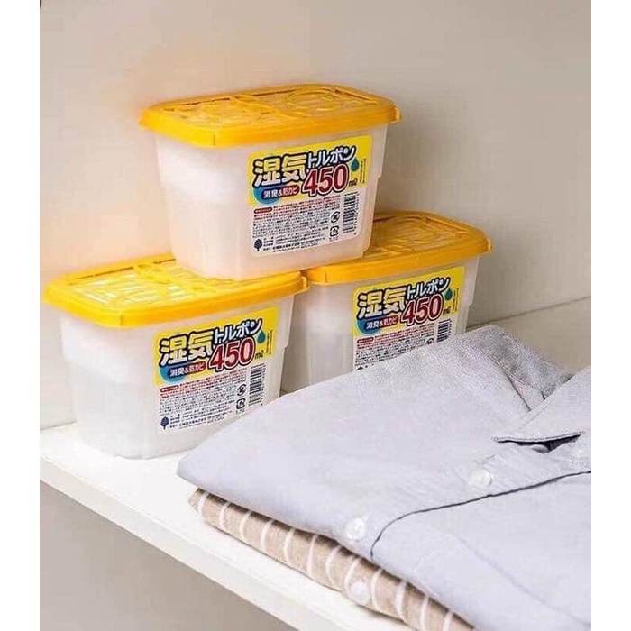 Hộp Hút Ẩm Nhật Bản Kokubo 450ml Chống Mốc Quần Áo Tủ Giày Khử Mùi Hôi Hiệu Quả