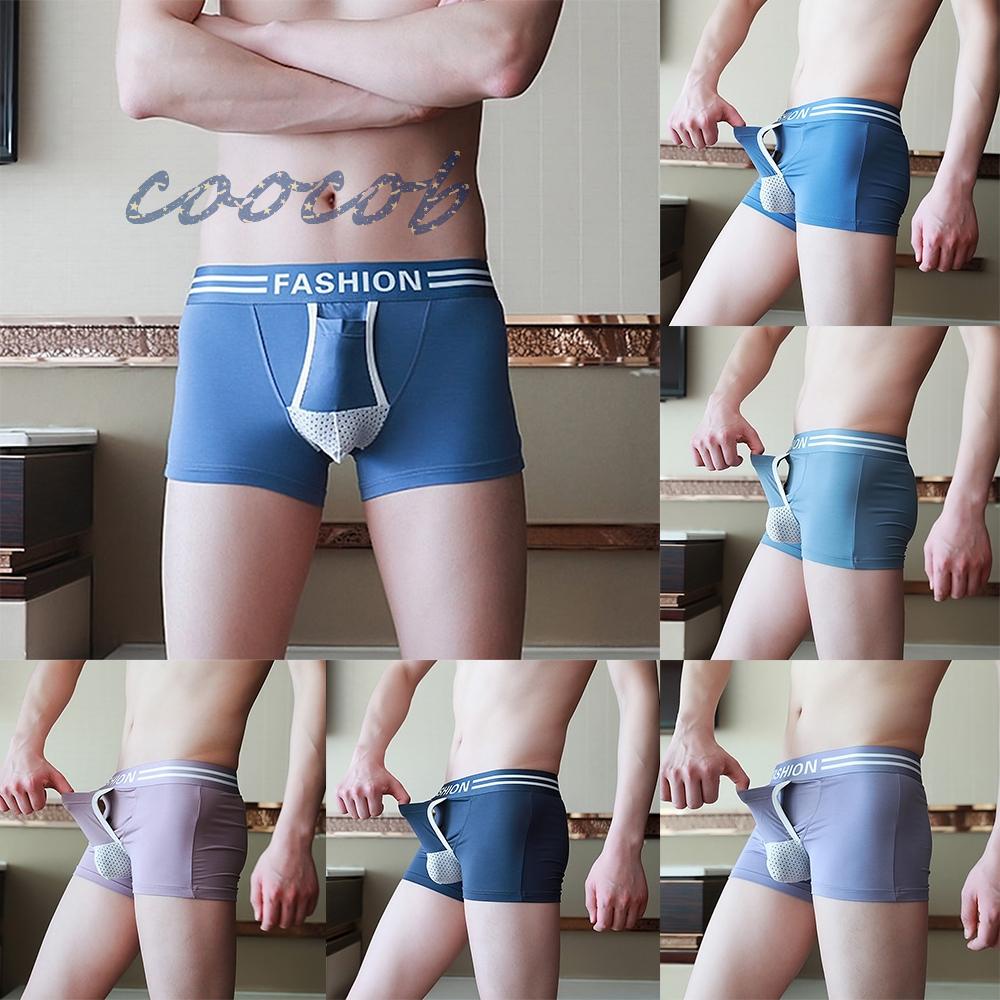 Quần Lót Boxer Chữ U Bằng Polyester Thoáng Khí