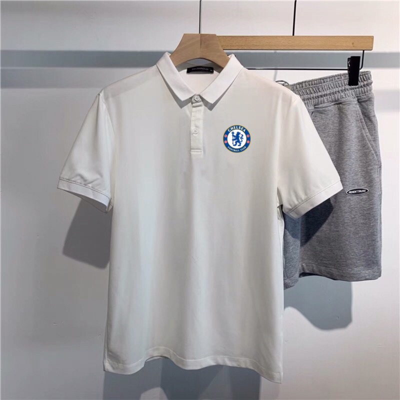 Áo bóng đá Polo Câu lạc bộ Clb Chelsea , thời trang nam nữ có cổ ngắn tay phong cách thể thao