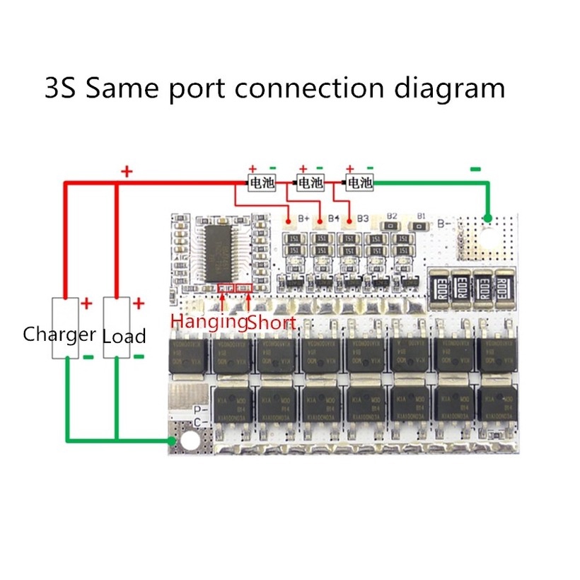 3S 4S 5S 12V BMS Pin Lithium 100A Polymer LifePo4 Bảng bảo vệ pin Lithium Sắt Phosphate với Cân bằng