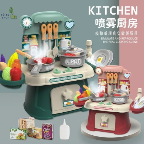 Bộ nấu ăn cho bé, bộ nấu ăn cao cấp Mini Kitchen, đồ chơi nấu ăn mini an toàn cho bé nhập vai thành đầu bếp