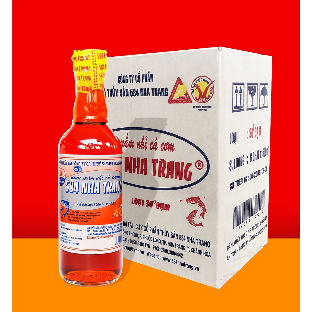 Nước mắm Nhĩ 584 Nha Trang  30 độ đạm