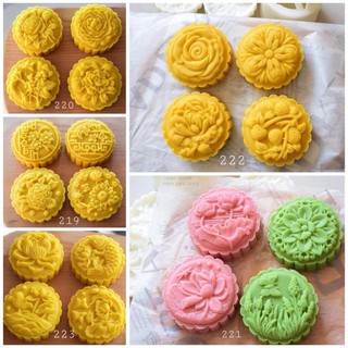 Khuôn trung thu lò xo 2021 - 4 mặt 150g -200g