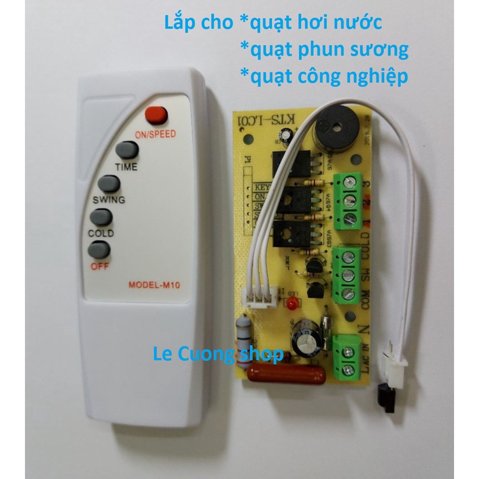 LC01 Bộ Mạch quạt cho quạt điều hòa , phun sương, hơi nước,máy bơm,đèn,điều khiển từ xa 220v 300w