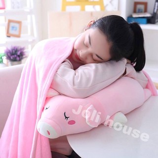 Gối chăn 3 trong 1 gấu bông heo, chó, gấu